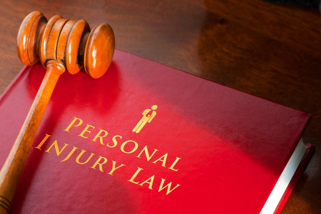 Personal Injury Law Book and Gavel